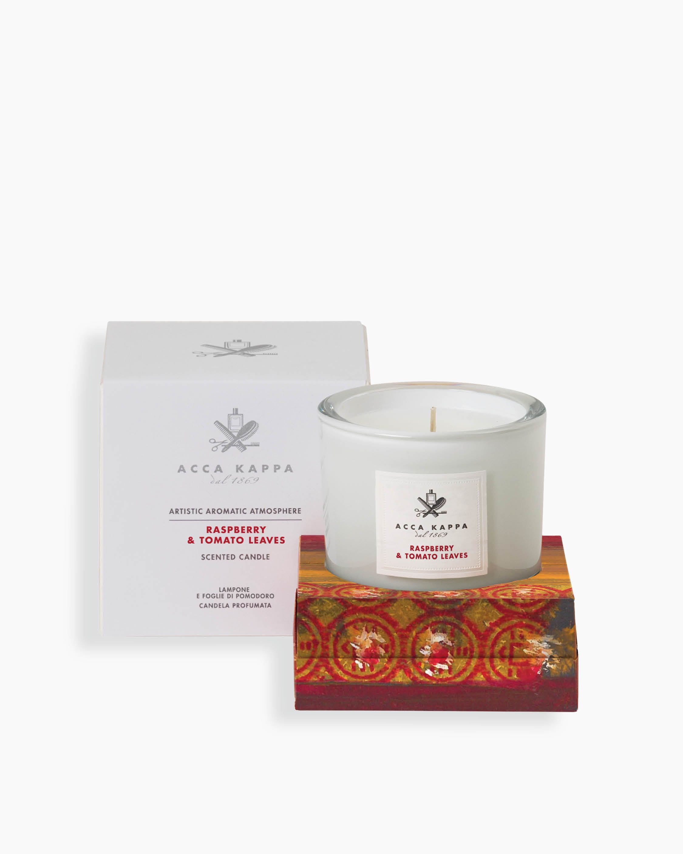 Candela Lampone & Foglie di Pomodoro